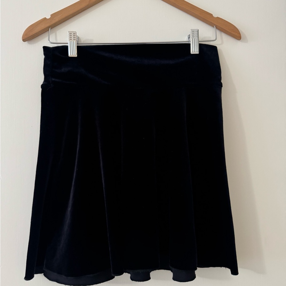 Talbots Kids Black Velvet Skirt
